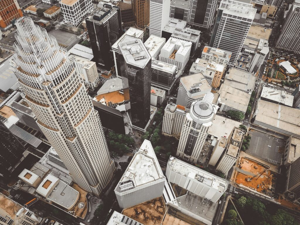 Charlotte, NC -- aerial